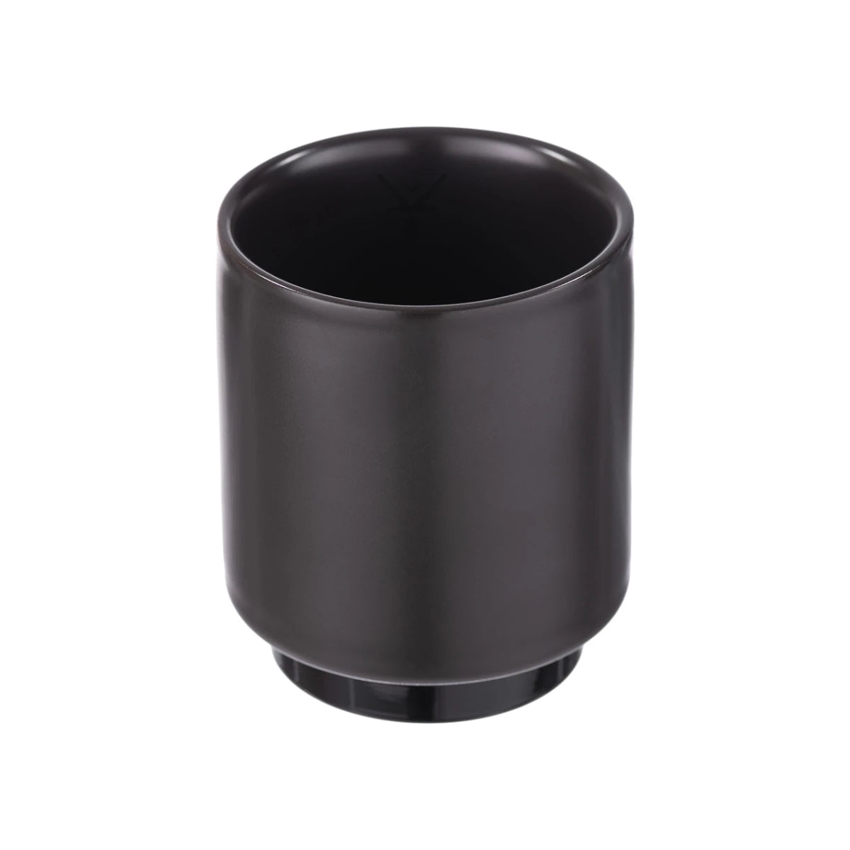 Taza ceramica doble pared 130ml espresso negro mate